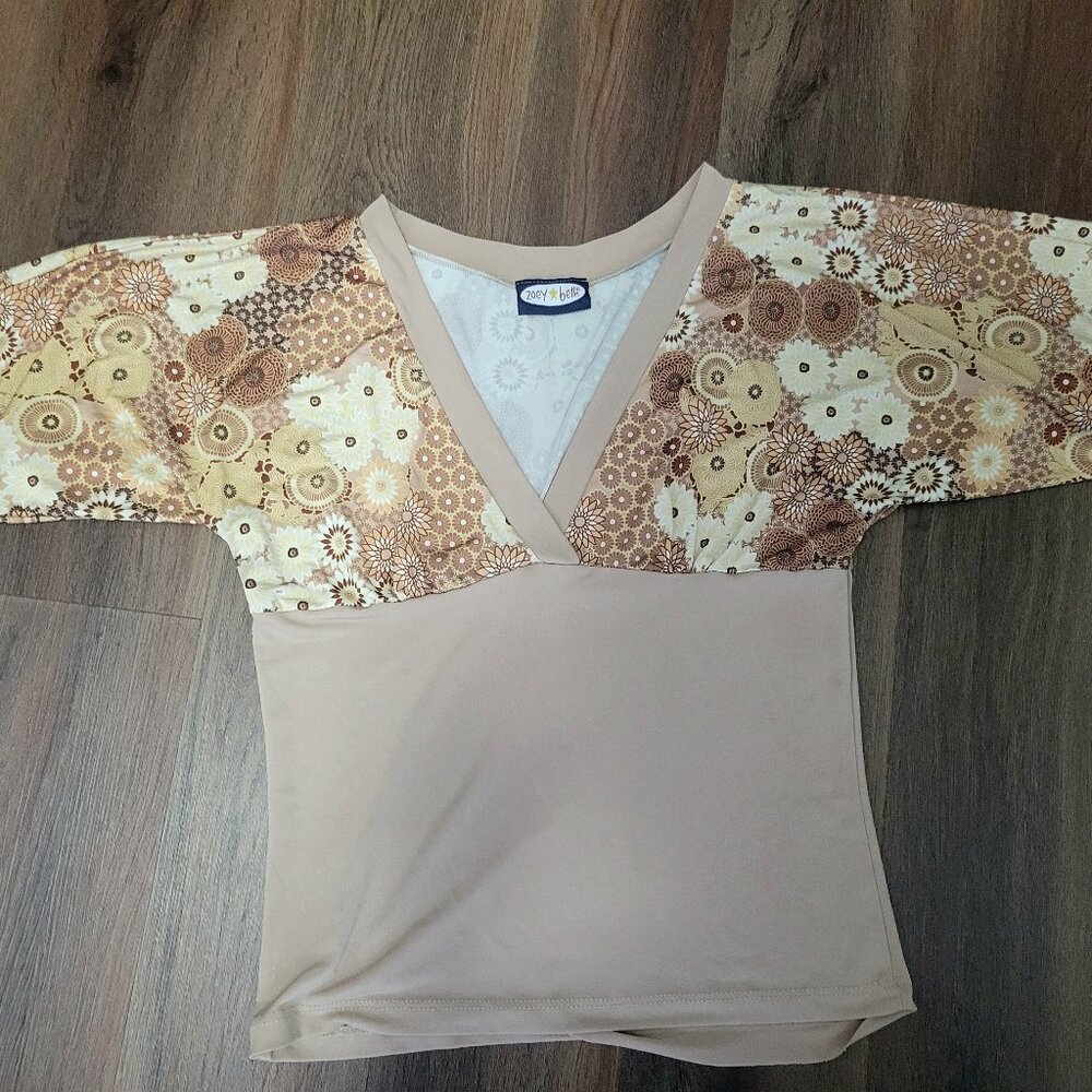 Zoe Beth y2k floral top